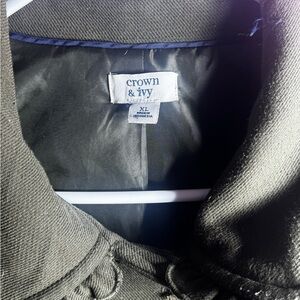 Crown & Ivy Olive Green Pea Coat